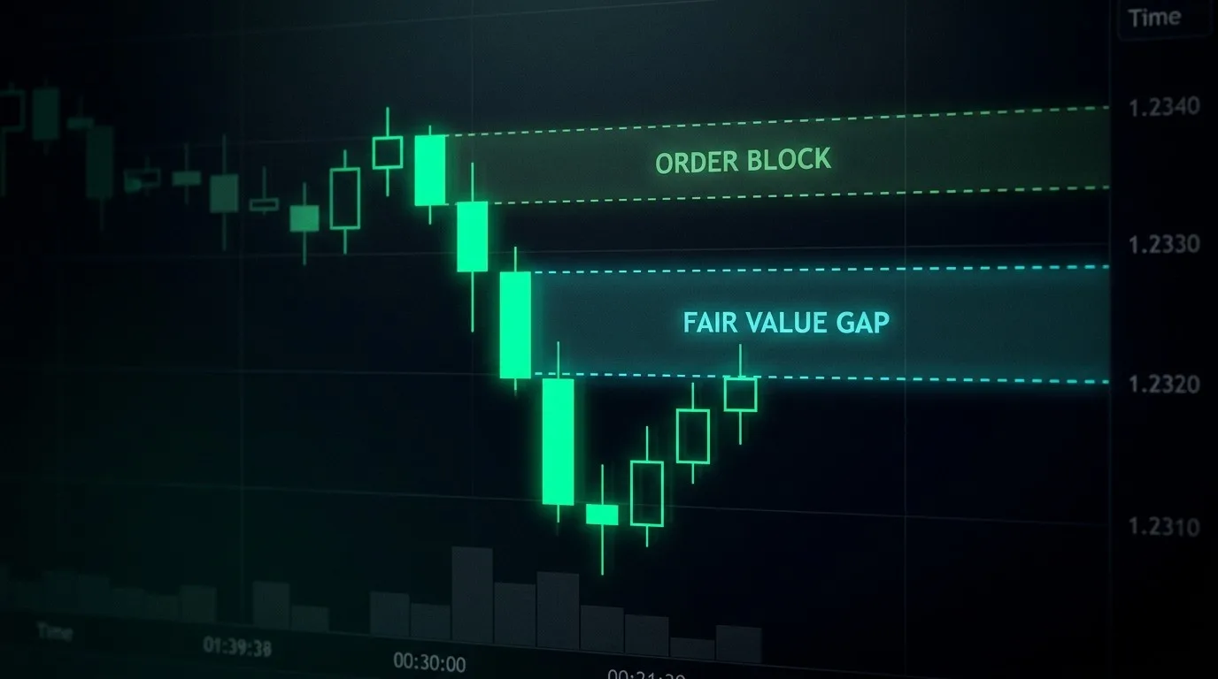 Where Smart Money Leaves Footprints — FVG and Order Blocks Explained